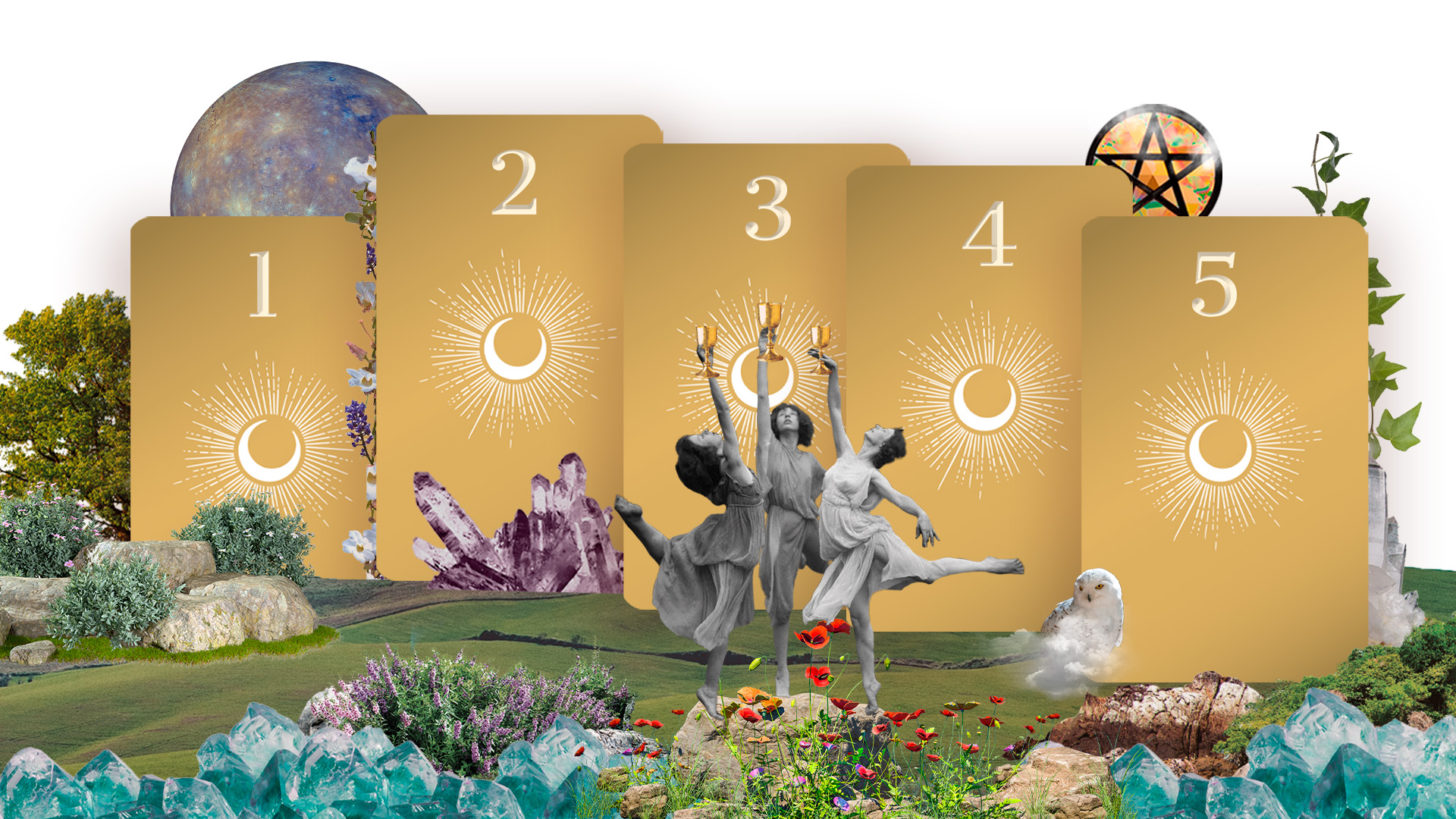 Your Five Card Tarot Reading - Pick a card - Michele Knight-Waite