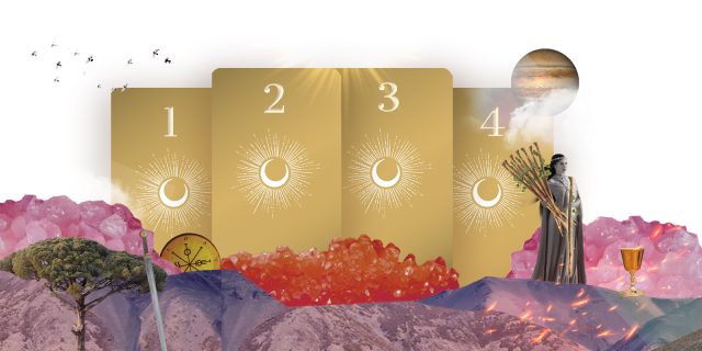four card tarot reading with the knight-waite tarot